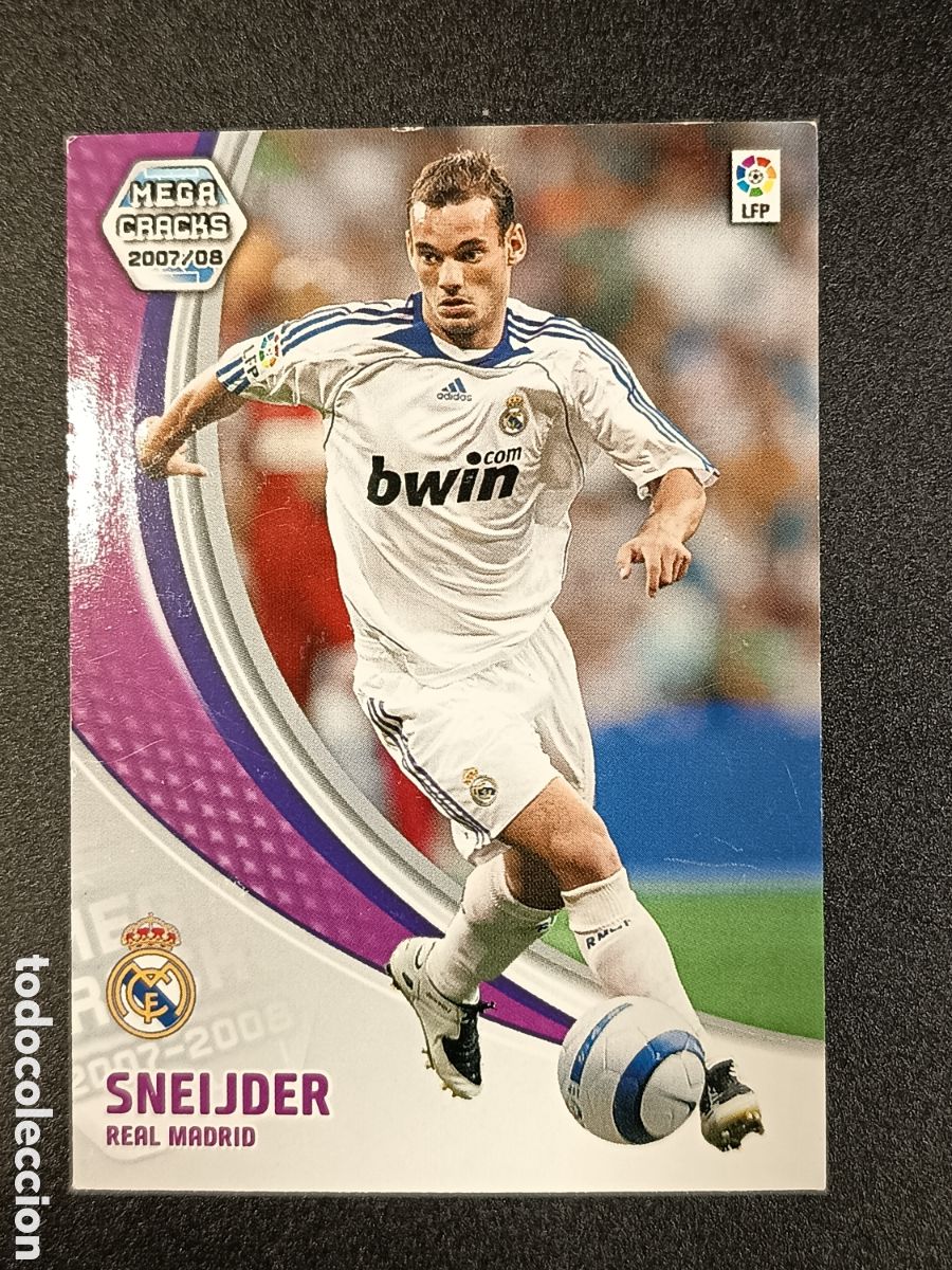 Colecionismo Cromos antigos: CROMO CARD MEGACRACKS 2007-08 PANINI SNEIJDER NUEVO FICHAJE 480 REAL MADRID