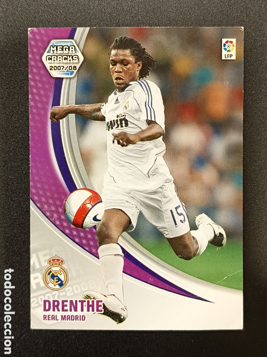 Colecionismo Cromos antigos: CROMO CARD MEGACRACKS 2007-08 PANINI DRENTHE NUEVA FICHA 166 BIS REAL MADRID