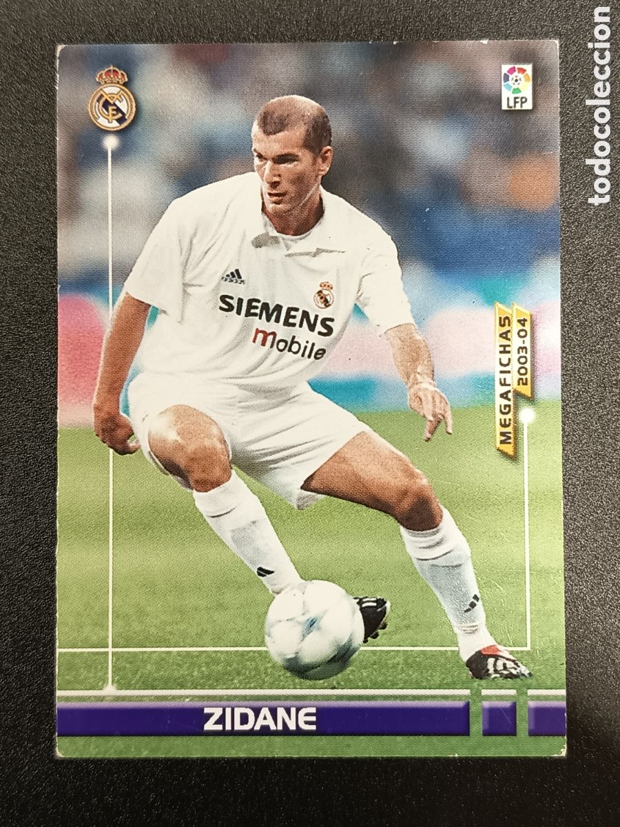 Sammeln alte Sammelbilder: CROMO CARD MEGAFICHAS MEGACRACKS PANINI 2003-04 03-04 ZIDANE 156 REAL MADRID