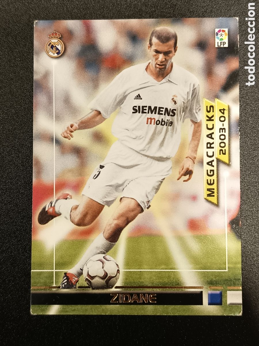 Collectable Antique Stickers: CROMO CARD MEGAFICHAS MEGACRACKS PANINI 2003-04 03-04 ZIDANE 375 REAL MADRID