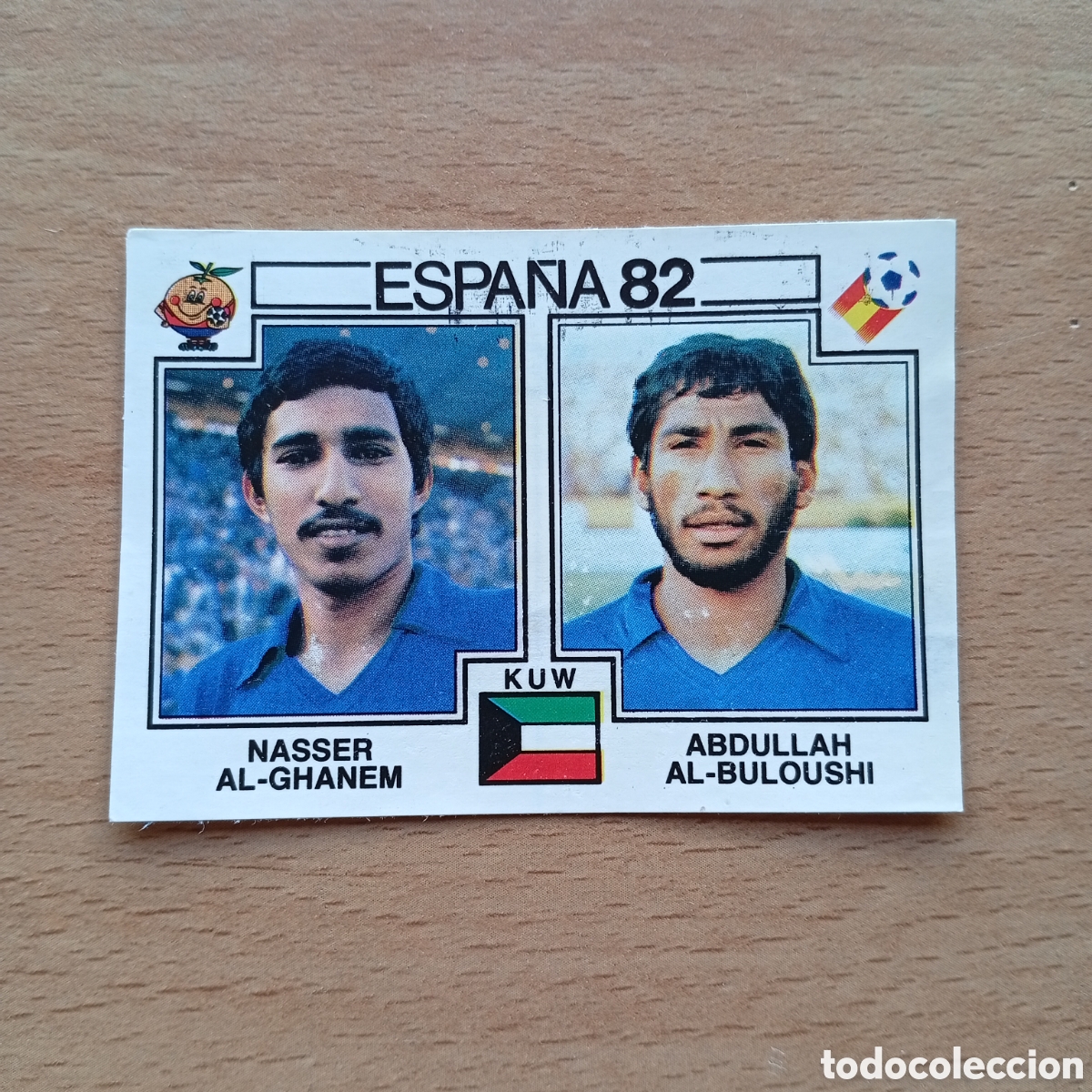 Collectable Antique Stickers: 1982 ESPA&Ntilde;A 82 - N&ordm; 234 AL-GHANEM & AL-BULOUSHI - KUWAIT - PANINI