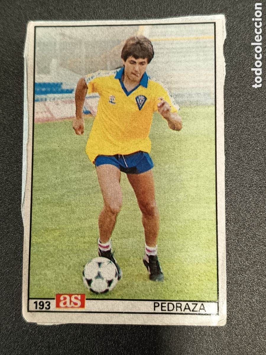 Collectionnisme Cartes &agrave; collectionner anciennes: ADHESIVO STICKER DIARIO AS LIGA 1986-87 86-87 PEDRAZA C&Aacute;DIZ CF 115 SIN PEGAR