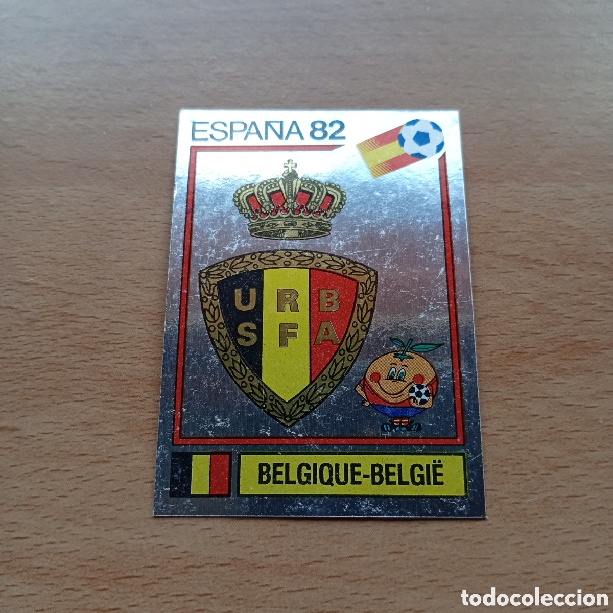 Collectionnisme Cartes &agrave; collectionner anciennes: 1982 ESPA&Ntilde;A 82 - N&ordm; 200 ESCUDO - BELGICA - PANINI