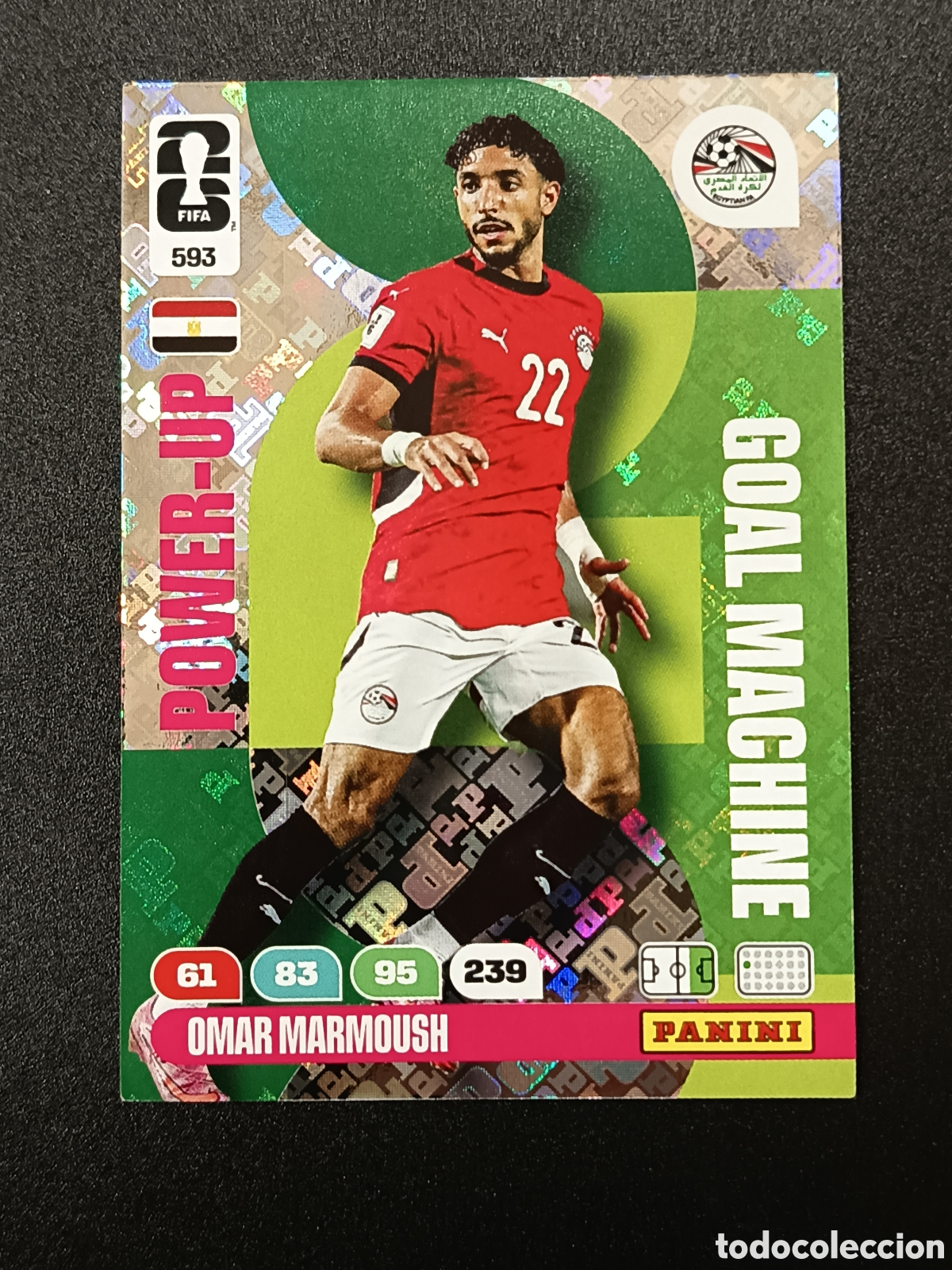 Coleccionismo cromos antiguos: CROMO CARD ADRENALYN XL FIFA WORLD CUP 2026 POWER-UP POWER UP MARCUS RASHFORD 594 GOAL MACHINE