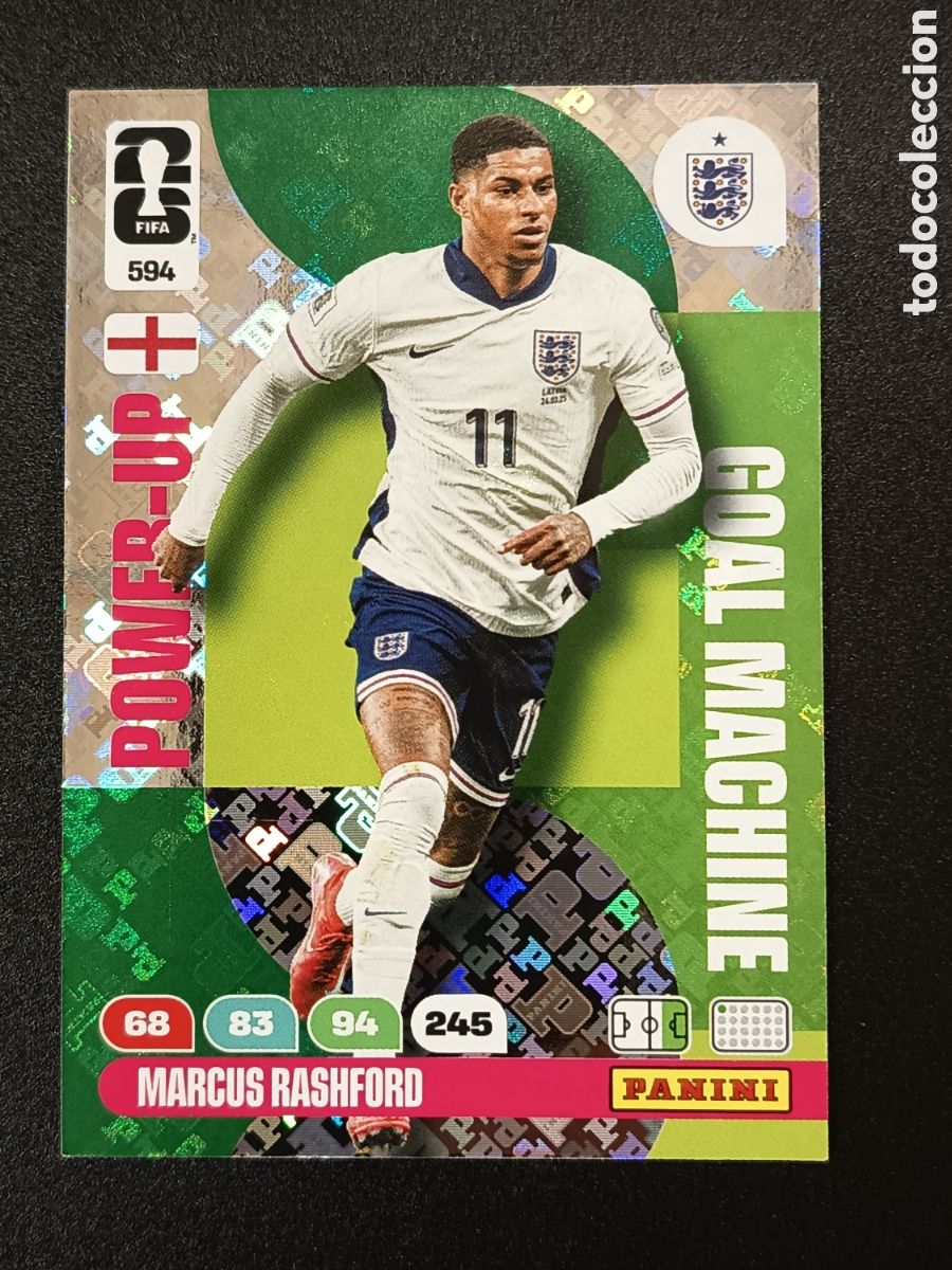 Sammeln alte Sammelbilder: CROMO CARD ADRENALYN XL FIFA WORLD CUP 2026 POWER-UP POWER UP MARCUS RASHFORD 594 GOAL MACHINE