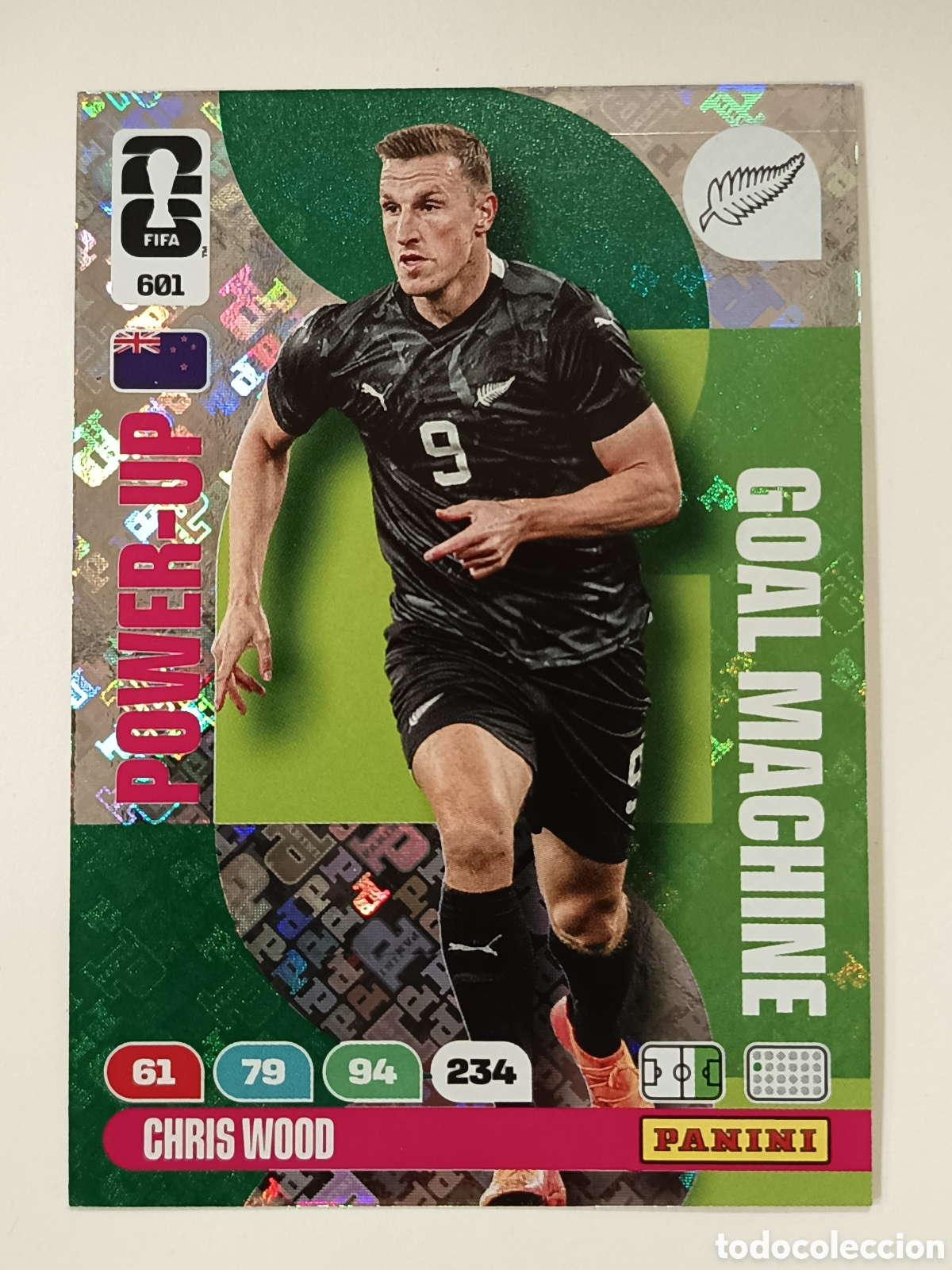 Colecionismo Cromos antigos: CROMO CARD ADRENALYN XL FIFA WORLD CUP 2026 POWER-UP POWER UP CHRIS WOOD 601 GOAL MACHINE