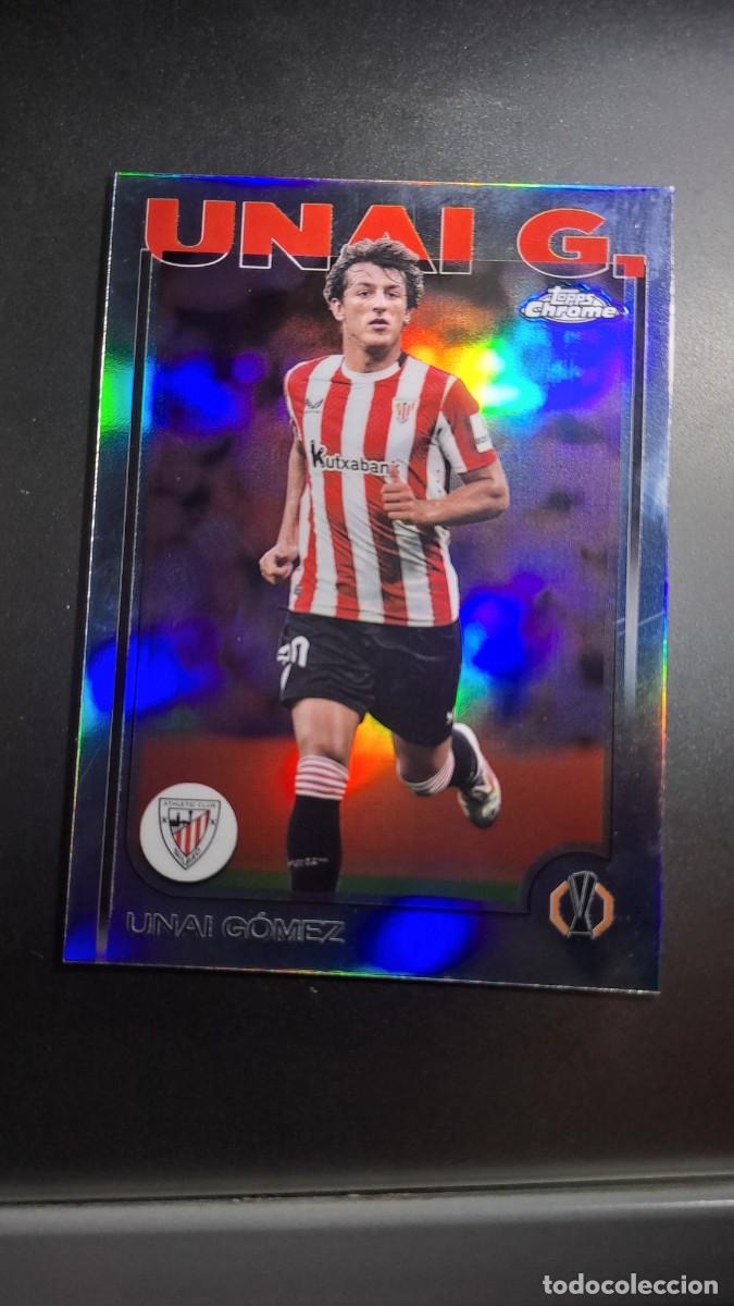 Coleccionismo cromos antiguos: CROMO UNAI GOMEZ 145 REFRACTOR ATHLETIC CLUB BILBAO COMPETITIONS 2024 2025 24 25 TOPPS CHROME UEFA