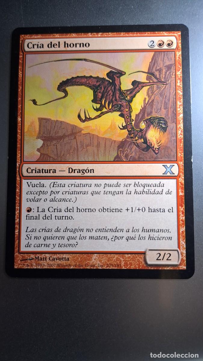 Coleccionismo cromos antiguos: CROMO CRIA DEL HORNO CRIATURA DRAGON DECKMASTER MAGIC THE GATHERING