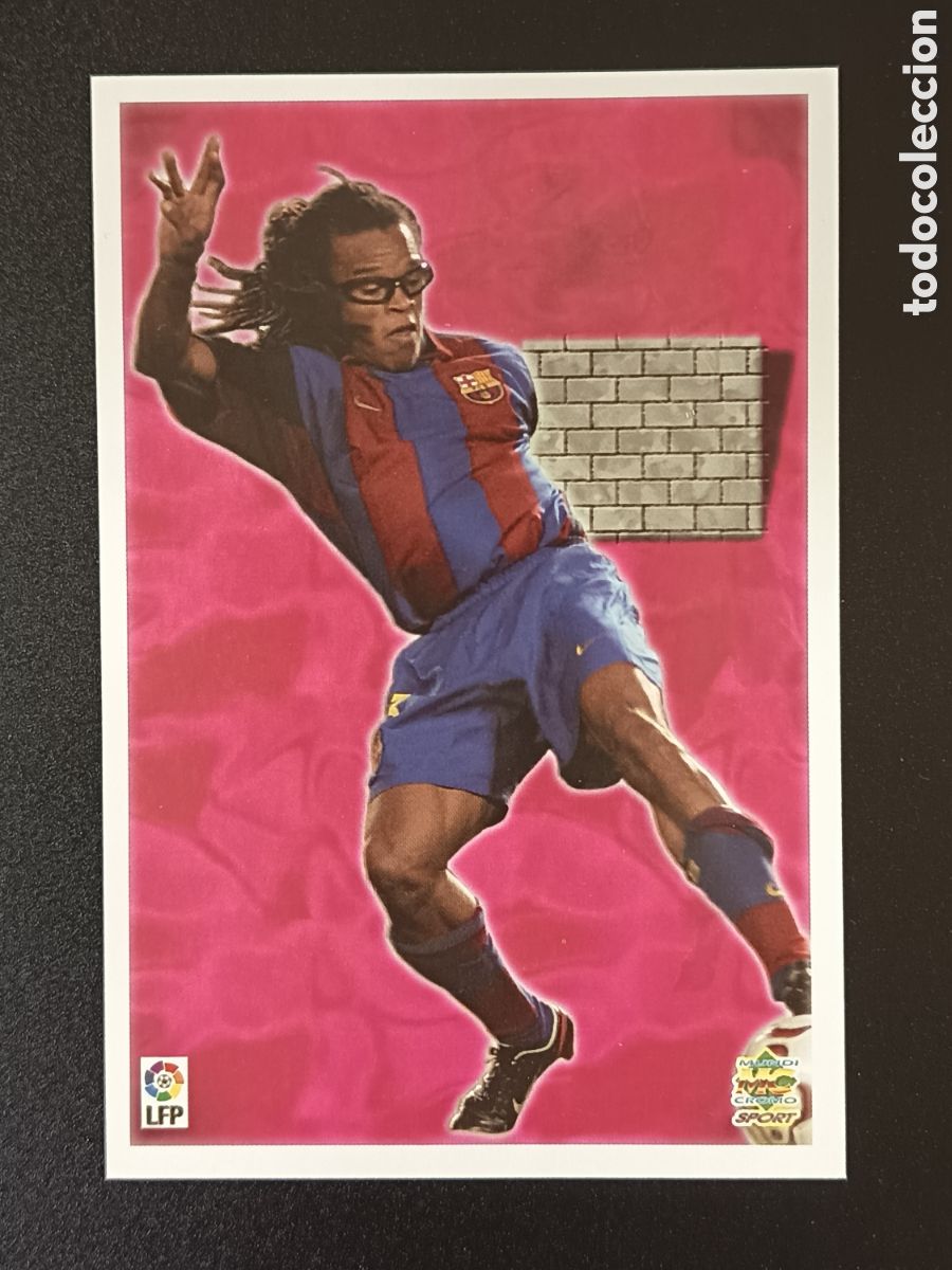 Colecionismo Cromos antigos: CROMO CARD MUNDICROMO TOP LIGA MEGACARD 2003-04 2003 2004 EDGAR DAVIDS 100 FC BARCELONA