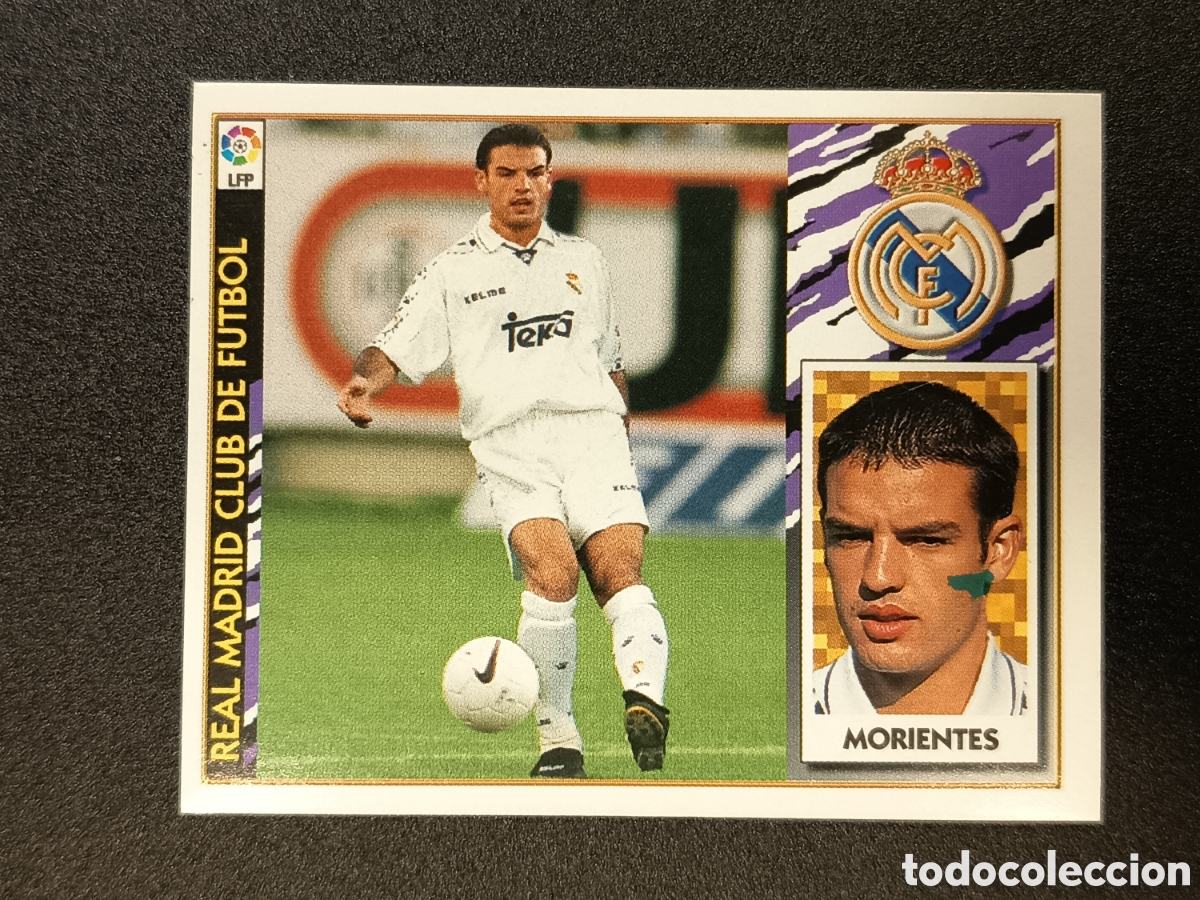 Coleccionismo cromos antiguos: CROMOS EDICIONES ESTE 96-97 1996-97 ERROR IMPRESI&Oacute;N MORIENTES REAL MADRID FICHAJE N&ordm; 3