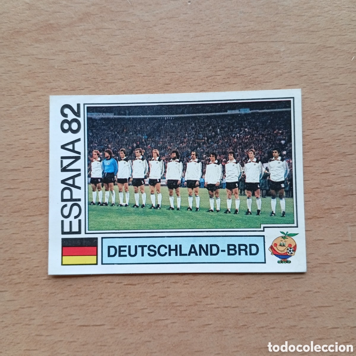 Collectionnisme Cartes &agrave; collectionner anciennes: 1982 ESPA&Ntilde;A 82 - N&ordm; 111 EQUIPO - ALEMANIA OCC - PANINI