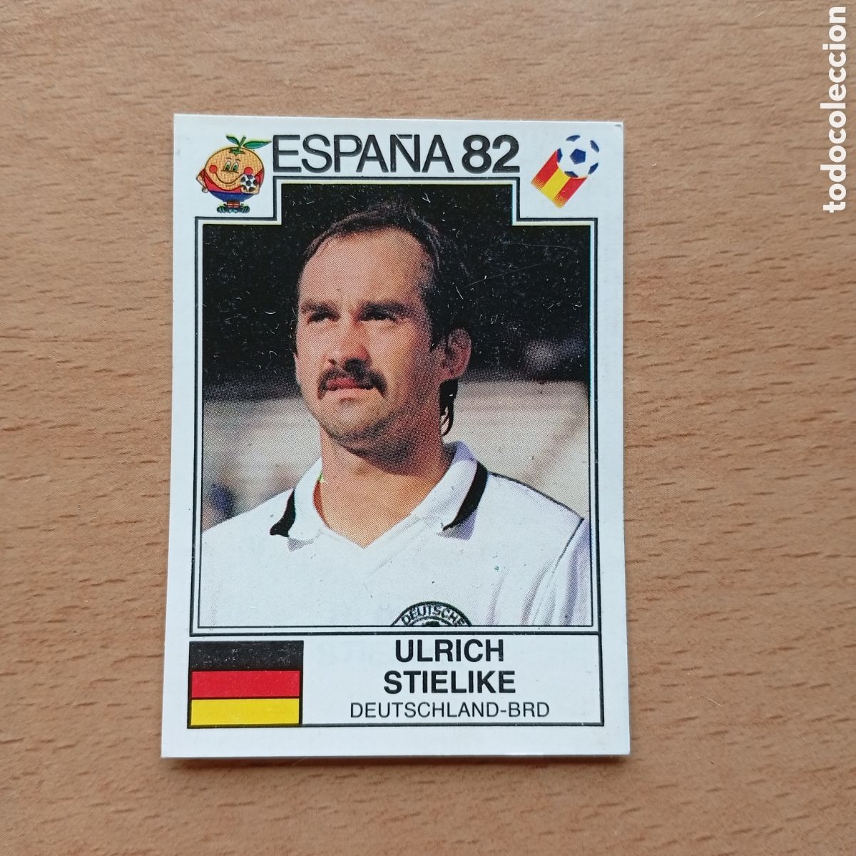 Collectionnisme Cartes &agrave; collectionner anciennes: 1982 ESPA&Ntilde;A 82 - N&ordm; 114 ULRICH STIELIKE - ALEMANIA OCC - PANINI