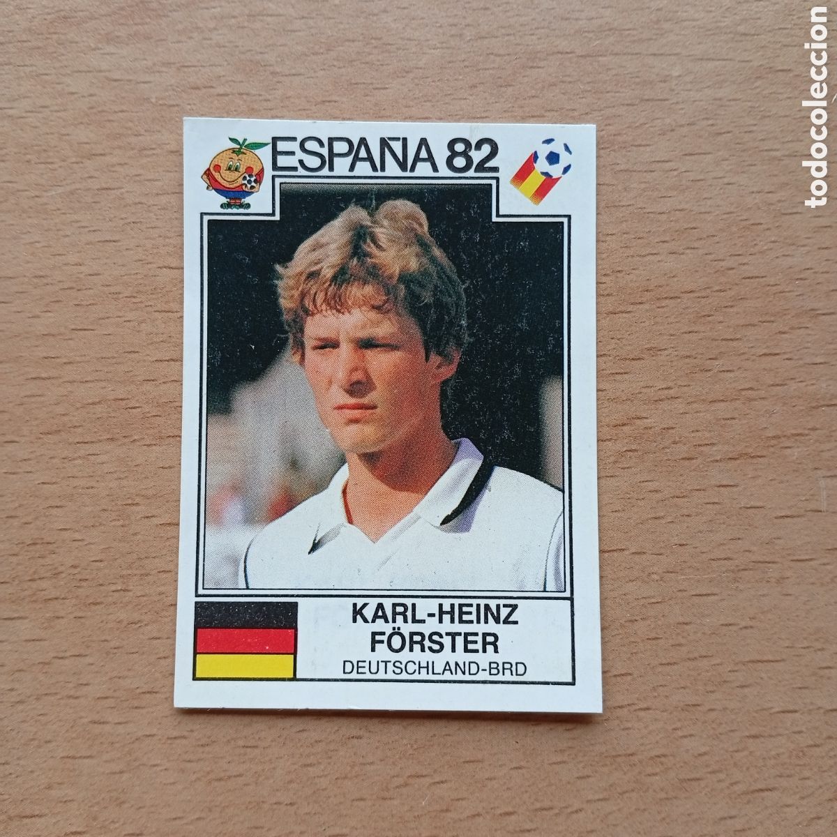 Collectionnisme Cartes &agrave; collectionner anciennes: 1982 ESPA&Ntilde;A 82 - N&ordm; 116 KARL HEINZ FORSTER - ALEMANIA OCC - PANINI