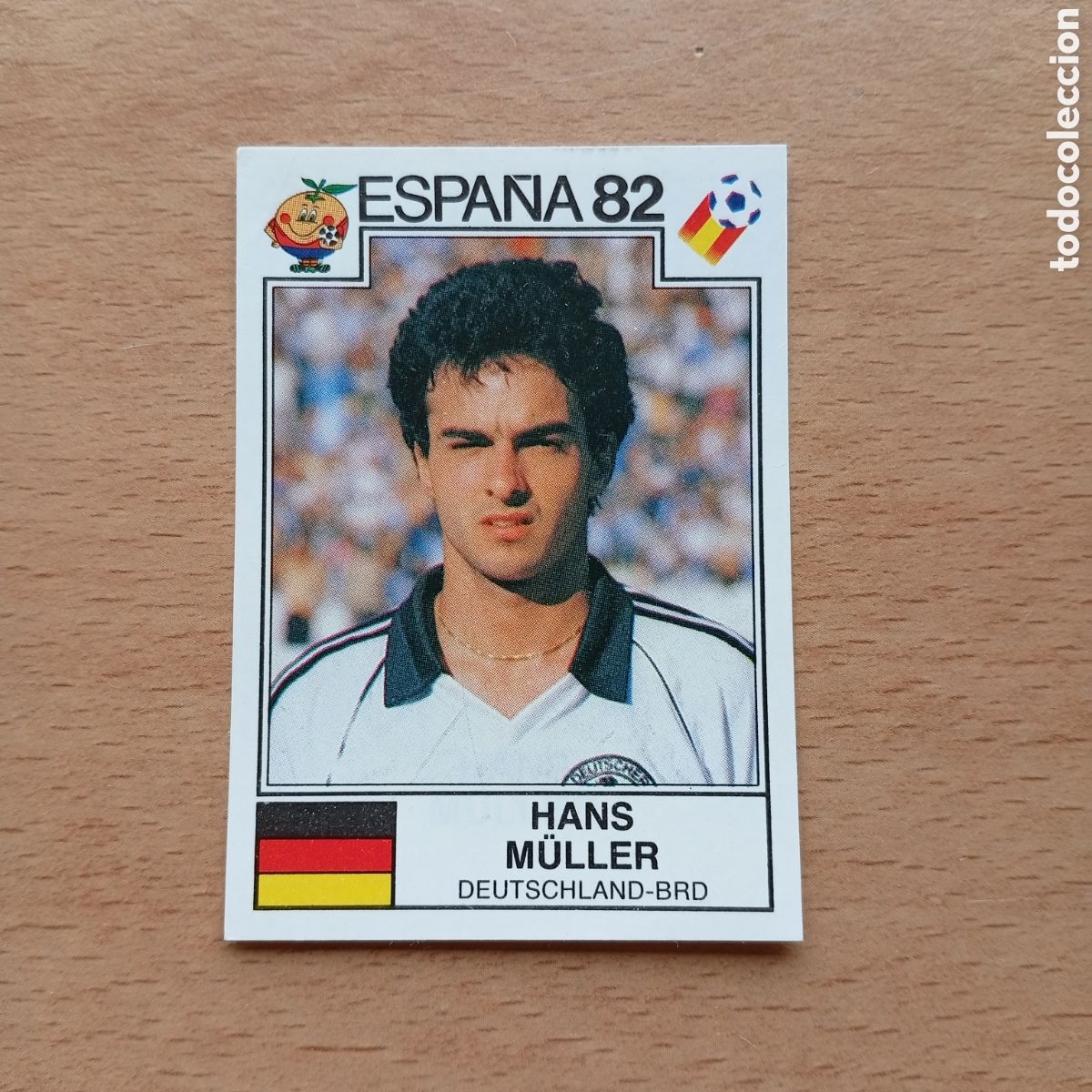 Collezionismo Figurine antiche: 1982 ESPA&Ntilde;A 82 - N&ordm; 123 HANS MULLER - ALEMANIA OCC - PANINI