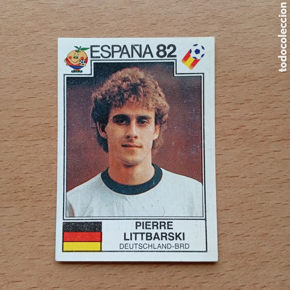 Collezionismo Figurine antiche: 1982 ESPA&Ntilde;A 82 - N&ordm; 124 PIERRE LITTBARSKI - ALEMANIA OCC - PANINI
