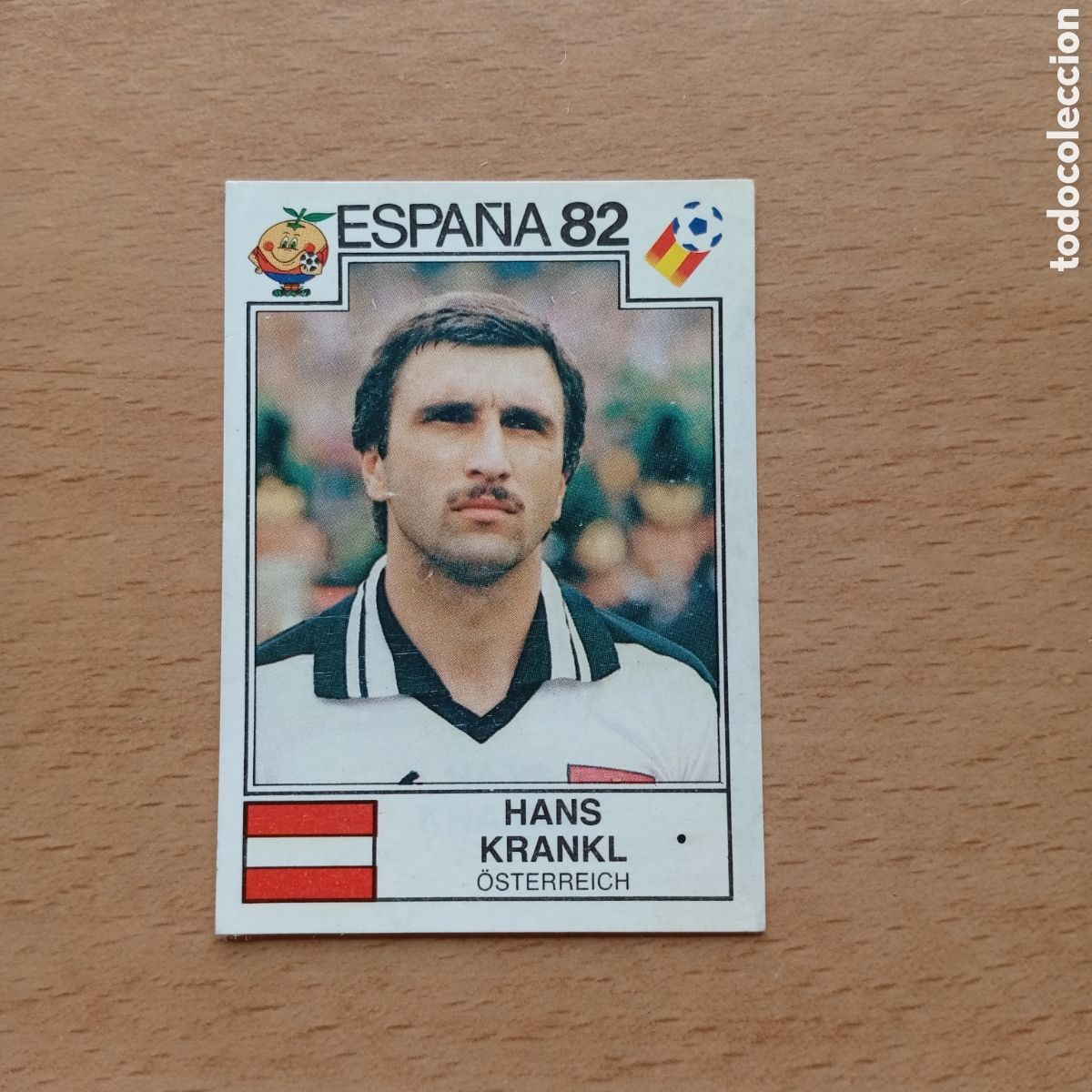 Collectionnisme Cartes &agrave; collectionner anciennes: 1982 ESPA&Ntilde;A 82 - N&ordm; 142 HANS KRANKL - AUSTRIA - PANINI