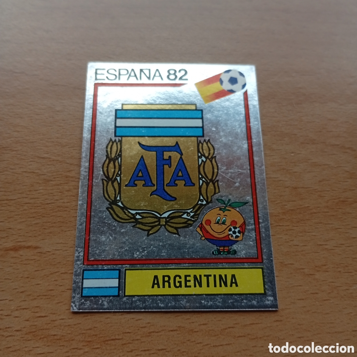 Coleccionismo cromos antiguos: 1982 ESPA&Ntilde;A 82 - N&ordm; 164 ESCUDO - ARGENTINA - PANINI