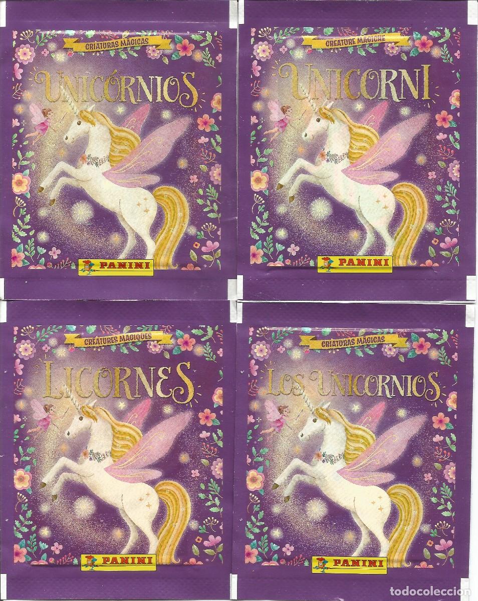 Coleccionismo cromos antiguos: Lote 8 sobres de cromos sin abrir - Unicornios / Unicorns (Panini, 2024) - 8 variantes - Nuevo