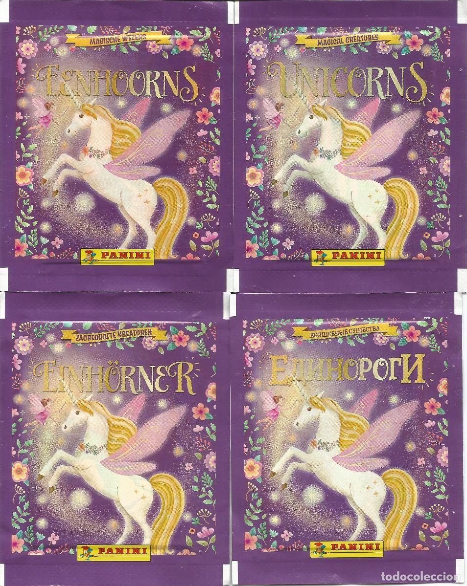 Coleccionismo cromos antiguos: Lote 8 sobres de cromos sin abrir - Unicornios / Unicorns (Panini, 2024) - 8 variantes - Nuevo