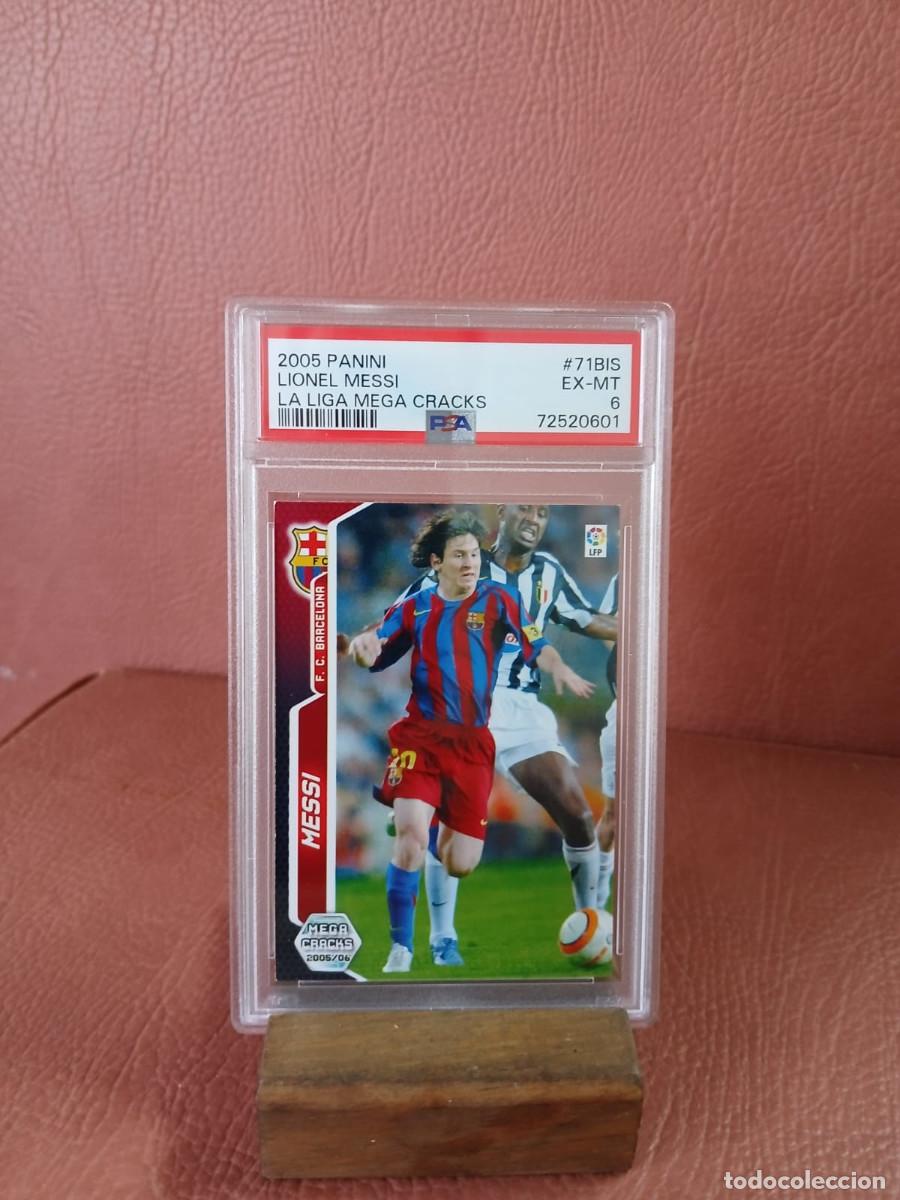 Coleccionismo cromos antiguos: 2005 PANINI. 71BIS LEO MESSI. LA LIGA MEGA CRACKS PSA 6
