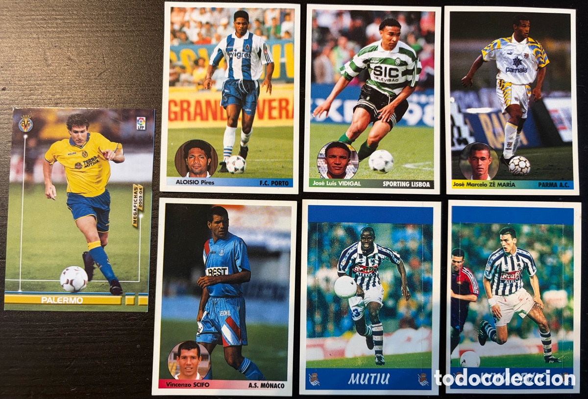Collectionnisme Cartes &agrave; collectionner anciennes: Lote 7 Cromos F&uacute;tbol Vintage (1997-2003)