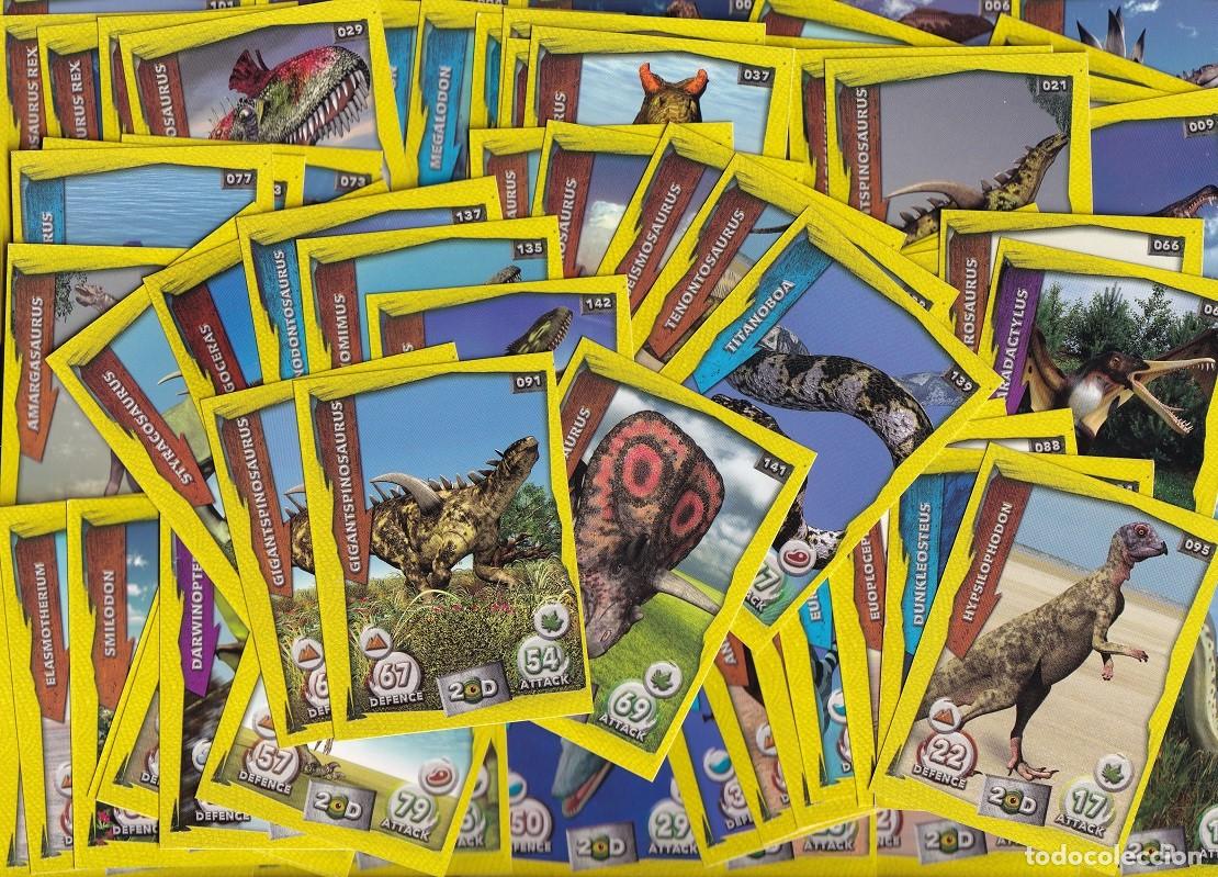 Sammeln alte Sammelbilder: + 55 Cromos DinoSaurs : Titanoboa - Hypsilophodon - Cear.. / Lote muy comercial - Ideal para reventa