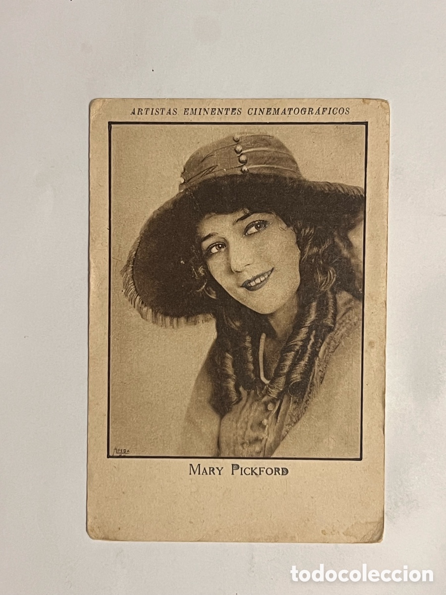 Collectable Antique Stickers: MARY PICKFORD.. ARTISTAS EMINENTES CINEMATOGRAFICOS. Serie VI, No.8, JAIME BOIX