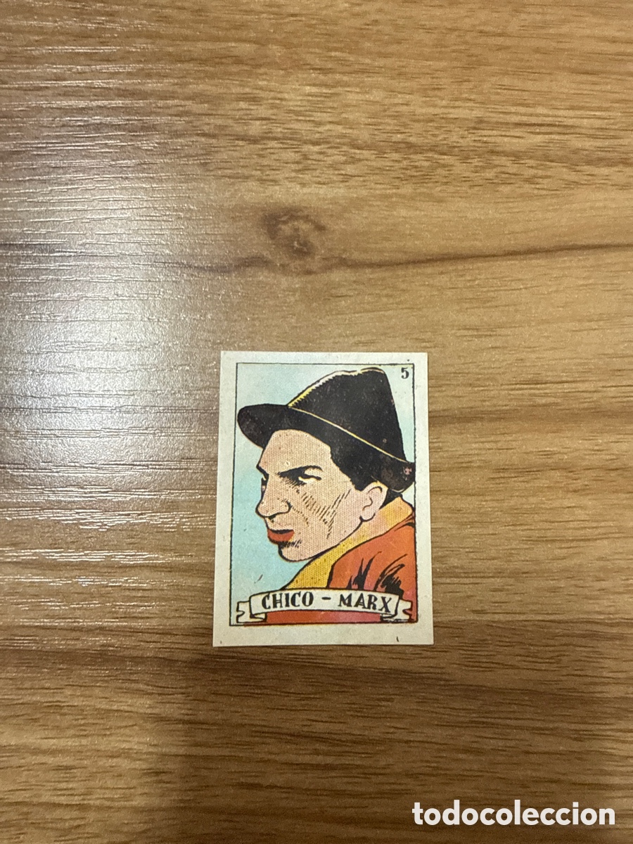 Coleccionismo cromos antiguos: 1939 CHICO MARX HERMANOS MARX N&ordm; 5 BRUGUERA SIN PEGAR