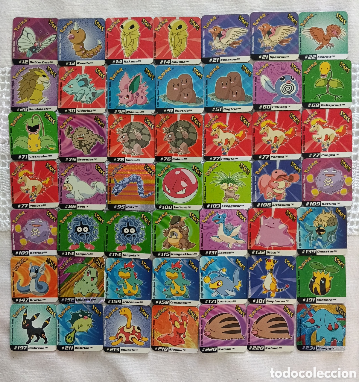 Coleccionismo cromos antiguos: Lote Staks Pok&eacute;mon Jontho League Champions