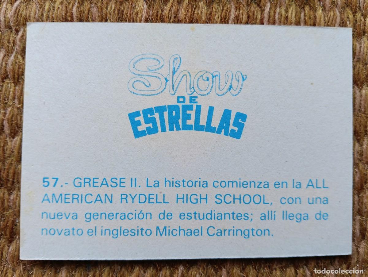 Coleccionismo cromos antiguos: show de estrellas - n&ordm; 57 grase II - Foto 2