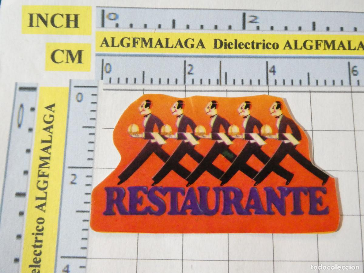 Coleccionismo cromos antiguos: CROMO CROMITO PASTELITOS CHOCOLATINAS. PANRICO. RESTAURANTE. 53