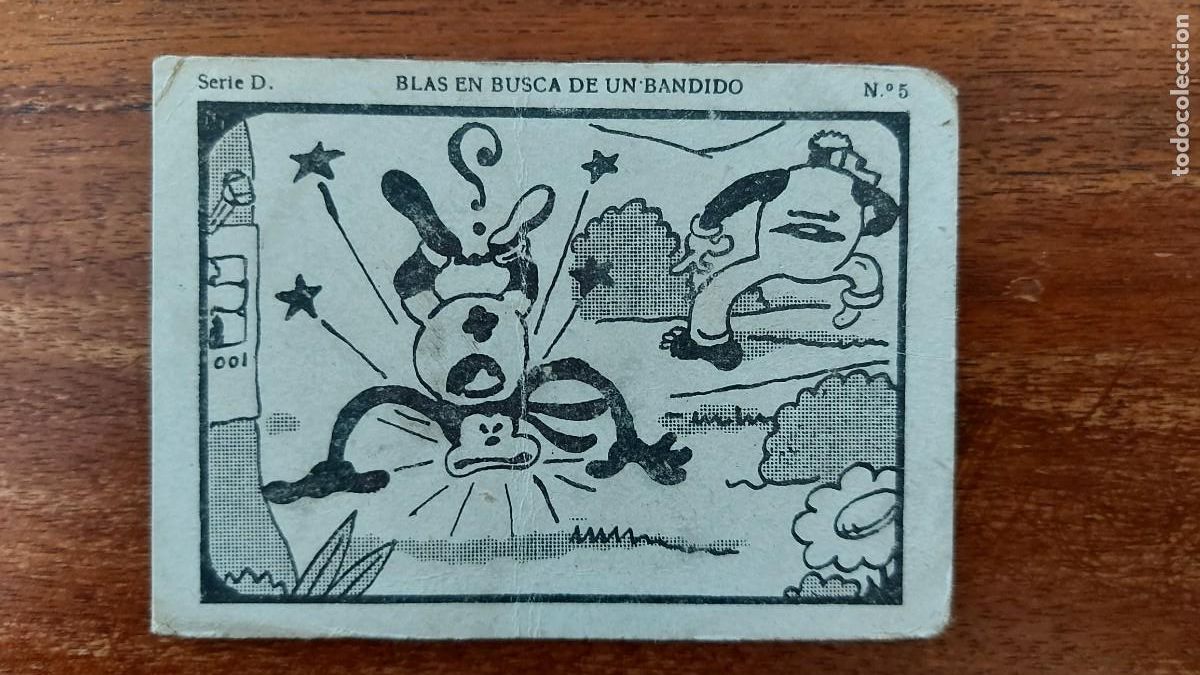 Coleccionismo cromos antiguos: BLAS EN BUSCA DE UN BANDIDO ( OSWALD THE LUCKY RABBIT )- CROMO N&Uacute;MERO 5 - A&Ntilde;OS 1930s WALT DISNEY