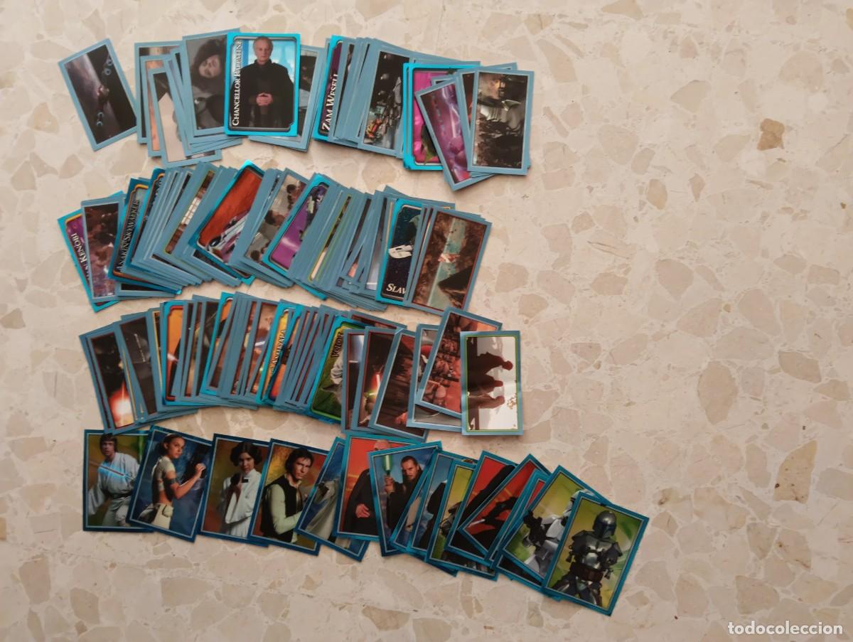 Coleccionismo cromos antiguos: COLECCION COMPLETA CROMOS NUEVOS SIN PEGAR STAR WARTS ATTACK OF THE CLONES MERLIN STICKERS 2002