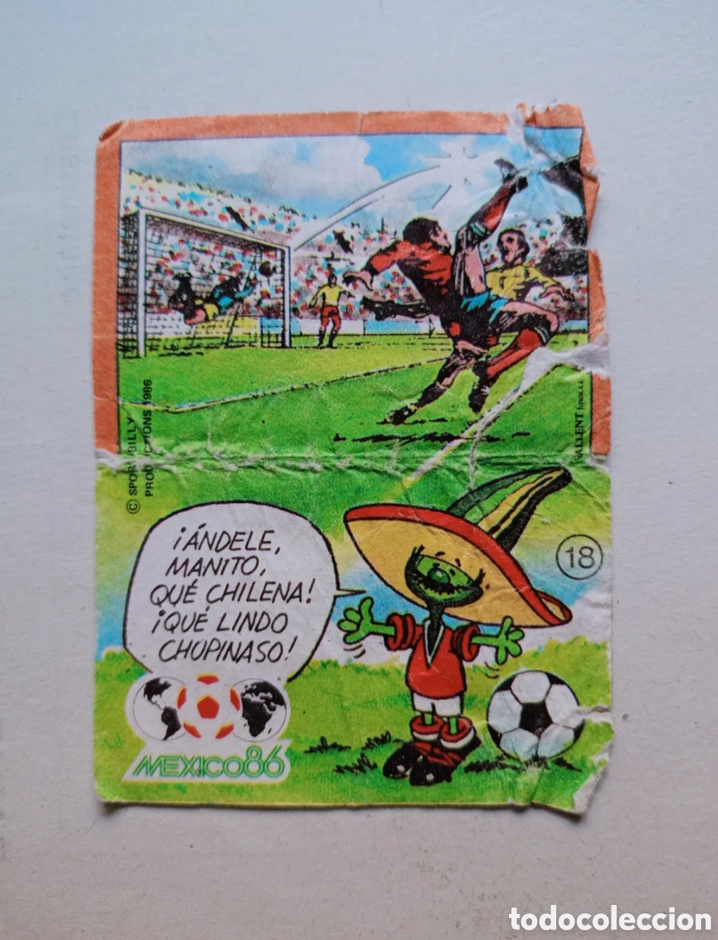 Collectable Antique Stickers: Cromo phoskitos mundial f&uacute;tbol M&eacute;xico 86 n&deg; 18