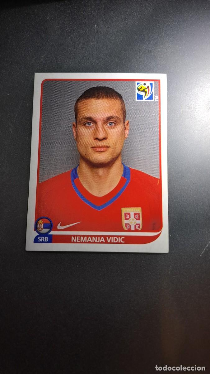 Coleccionismo cromos antiguos: CROMO NEMANJA VIDIC SRB SERBIA 299 MUNDIAL SUDAFRICA 2010 FIFA WORLD CUP 2010 PANINI NUNCA PEGADO