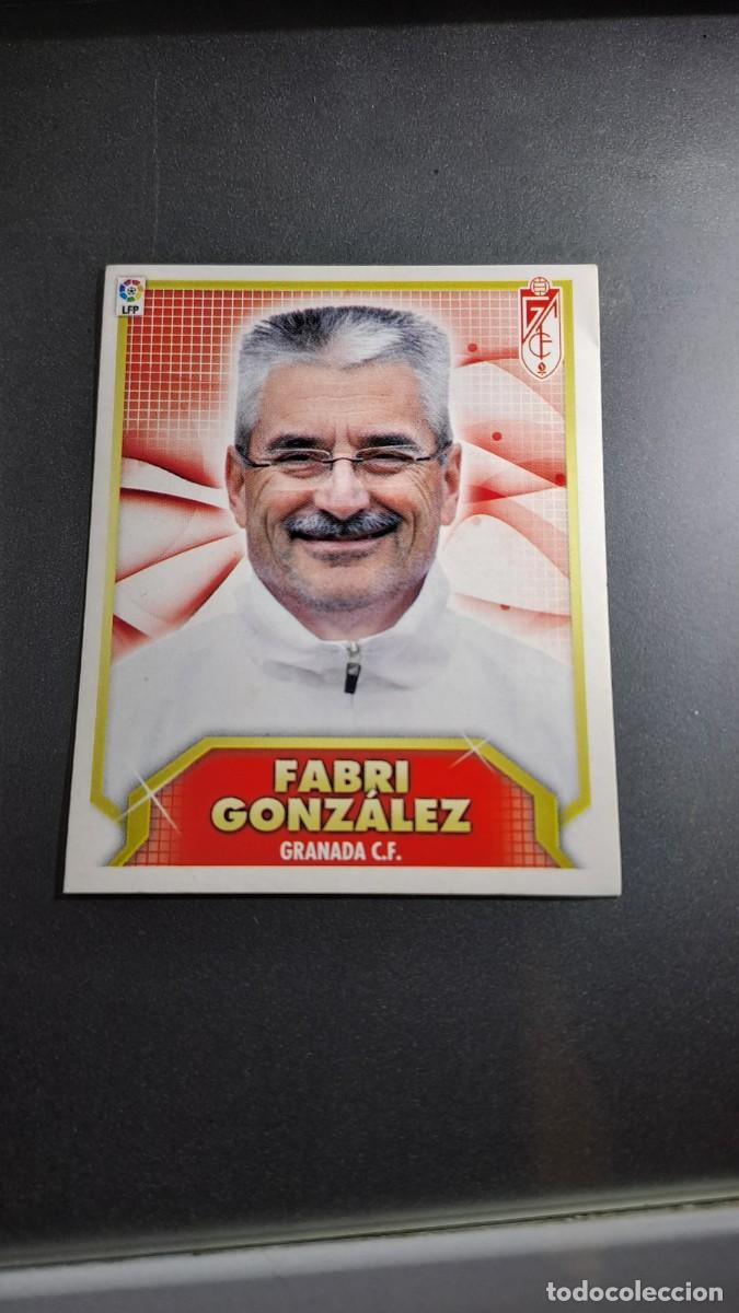 Coleccionismo cromos antiguos: CROMO FABRI GONZALEZ ENTRENADOR GRANADA LIGA 11 12 2011 2012 ESTE PANINI NUNCA PEGADO