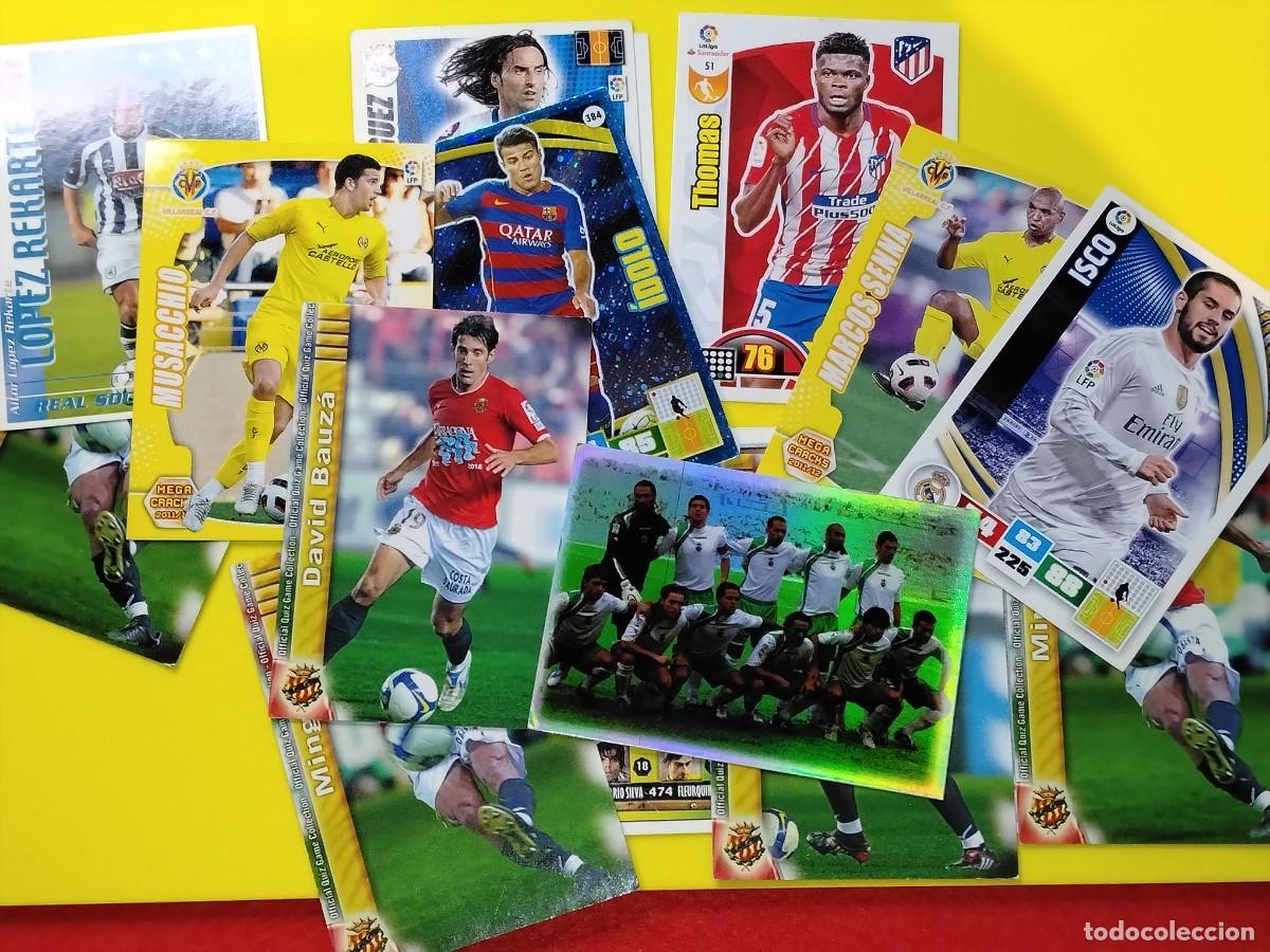 Colecionismo Cromos antigos: LOTE DE 17 CARTAS DE F&Uacute;TBOL LIGA 2004-05-06-09-10-15-16-17- DE PANINI - ADRENALYN-TRADING CARD GAME