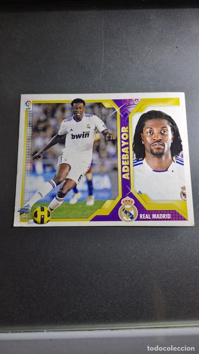 Coleccionismo cromos antiguos: CROMO ADEBAYOR 16 B 16B REAL MADRID LIGA 11 12 2011 2012 ESTE PANINI NUNCA PEGADO