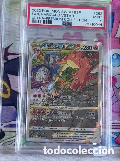 Coleccionismo cromos antiguos: Carta Pokemon TCG PSA 9 CHARIZARD V STAR 2022