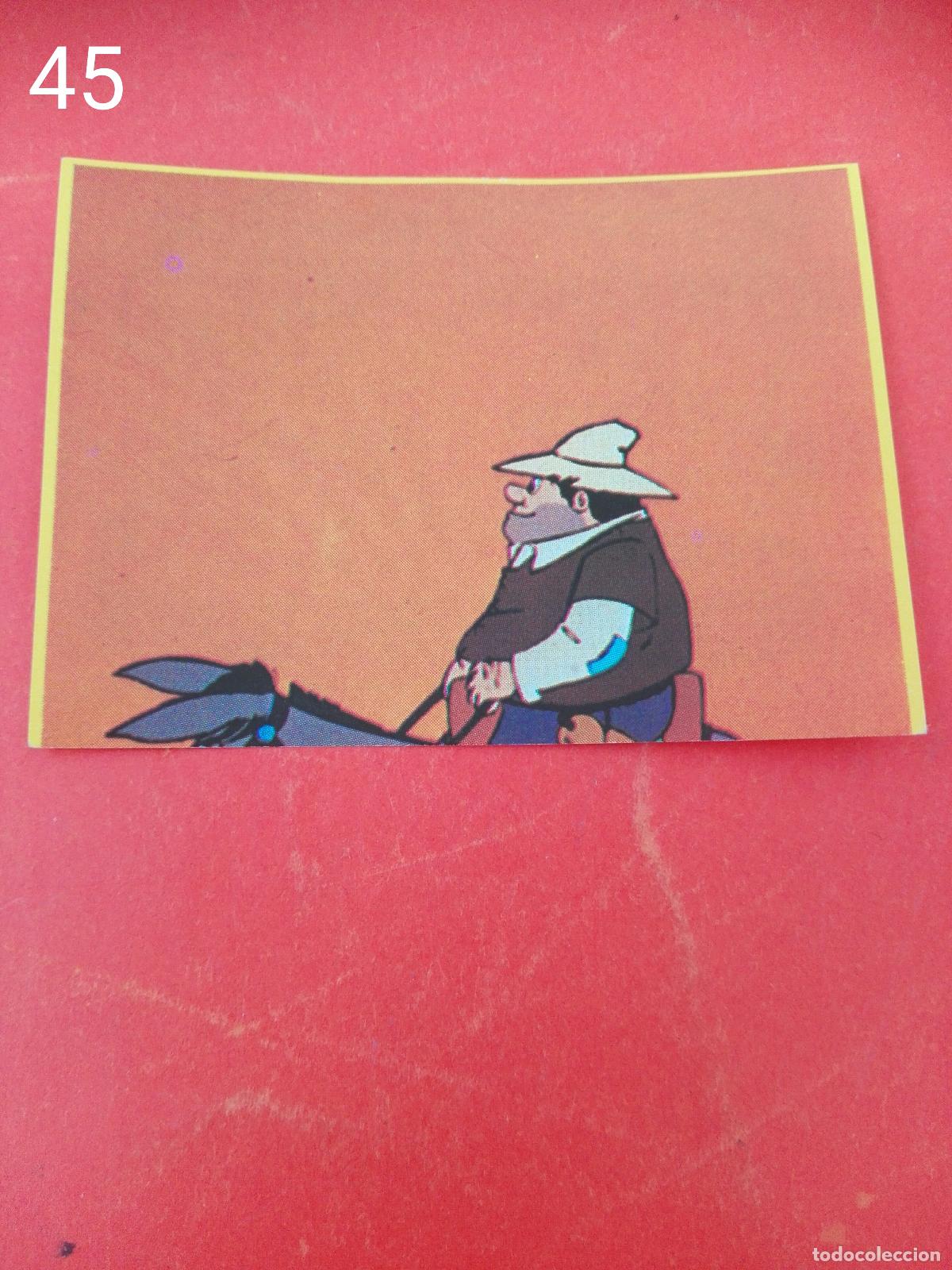 Coleccionismo cromos antiguos: Cromo n.45 Don quijote de la mancha - danone - sin pegar