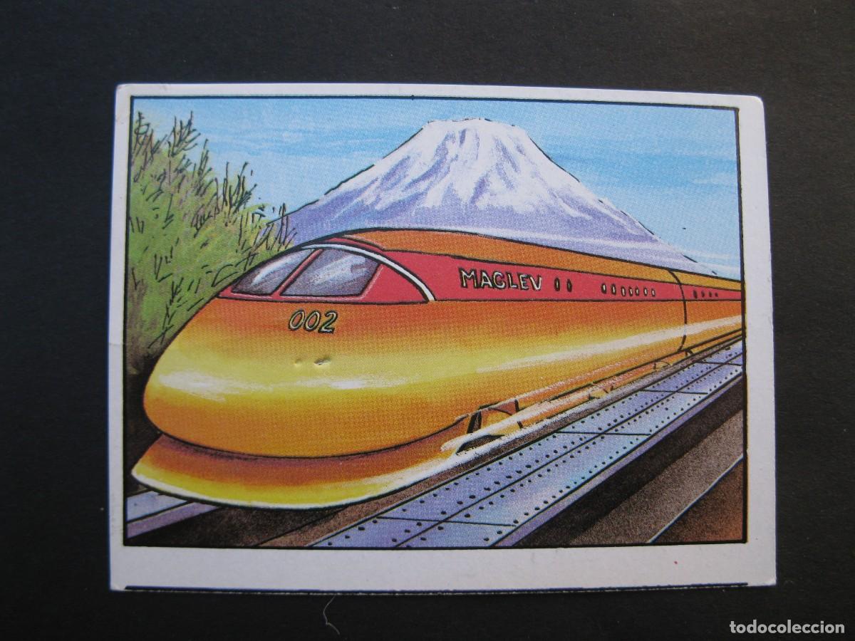 Coleccionismo cromos antiguos: LOS RECORDS - CROMO N&ordm; 121 - EL TREN M&Aacute;S VELOZ - CROMOS ROS - NUNCA PEGADO.