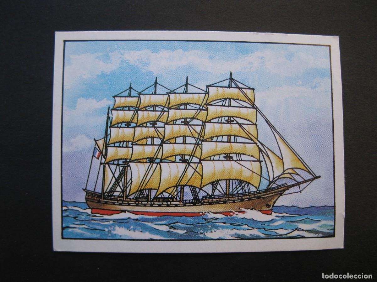 Coleccionismo cromos antiguos: LOS RECORDS - CROMO N&ordm; 106 - EL BARCO DE VELA MAYOR - CROMOS ROS - NUNCA PEGADO.