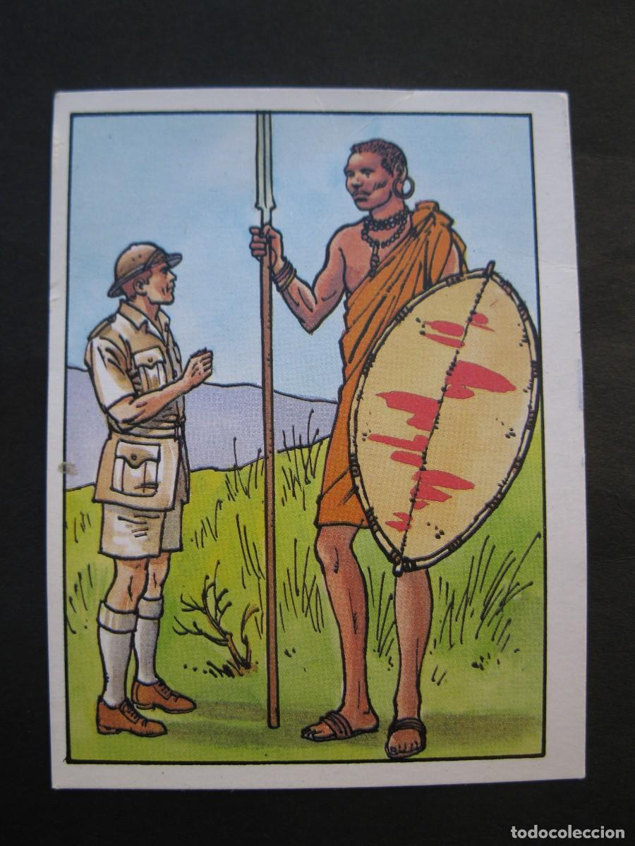 Coleccionismo cromos antiguos: LOS RECORDS - CROMO N&ordm; 21 - LA TRIBU M&Aacute;S ALTA - CROMOS ROS - NUNCA PEGADO.