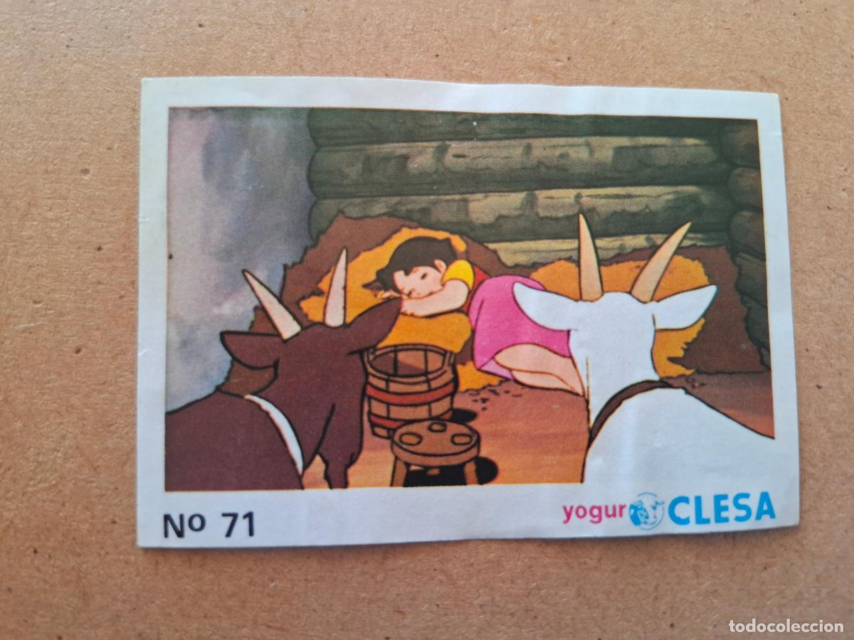 Coleccionismo cromos antiguos: HEIDI - YOGUR CLESA - CROMO N&ordm; 71 ( NUNCA PEGADO )