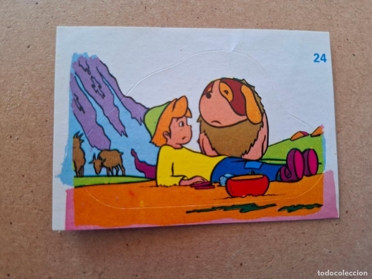 Coleccionismo cromos antiguos: HEIDI - YOGUR CLESA - CROMO ADHESIVO TROQUELADO N&ordm; 24 ( NUNCA PEGADO )