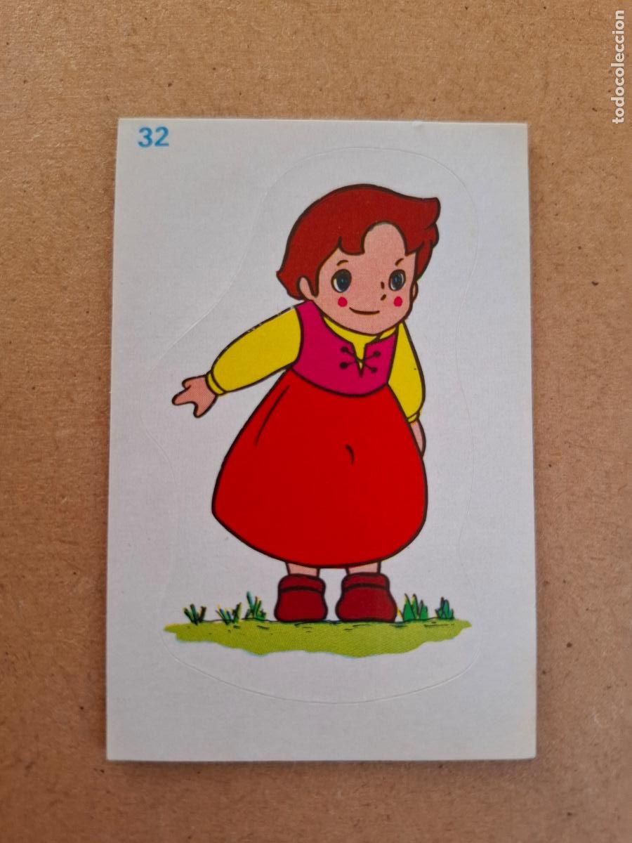 Coleccionismo cromos antiguos: HEIDI - YOGUR CLESA - CROMO ADHESIVO TROQUELADO N&ordm; 32 ( NUNCA PEGADO )
