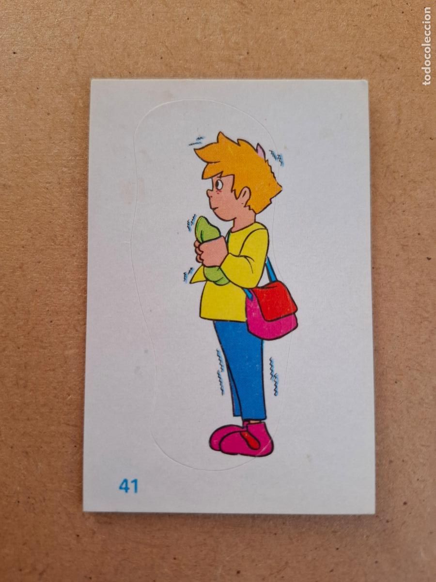 Coleccionismo cromos antiguos: HEIDI - YOGUR CLESA - CROMO ADHESIVO TROQUELADO N&ordm; 41 ( NUNCA PEGADO )