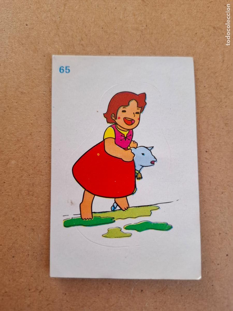 Coleccionismo cromos antiguos: HEIDI - YOGUR CLESA - CROMO ADHESIVO TROQUELADO N&ordm; 65 ( NUNCA PEGADO )