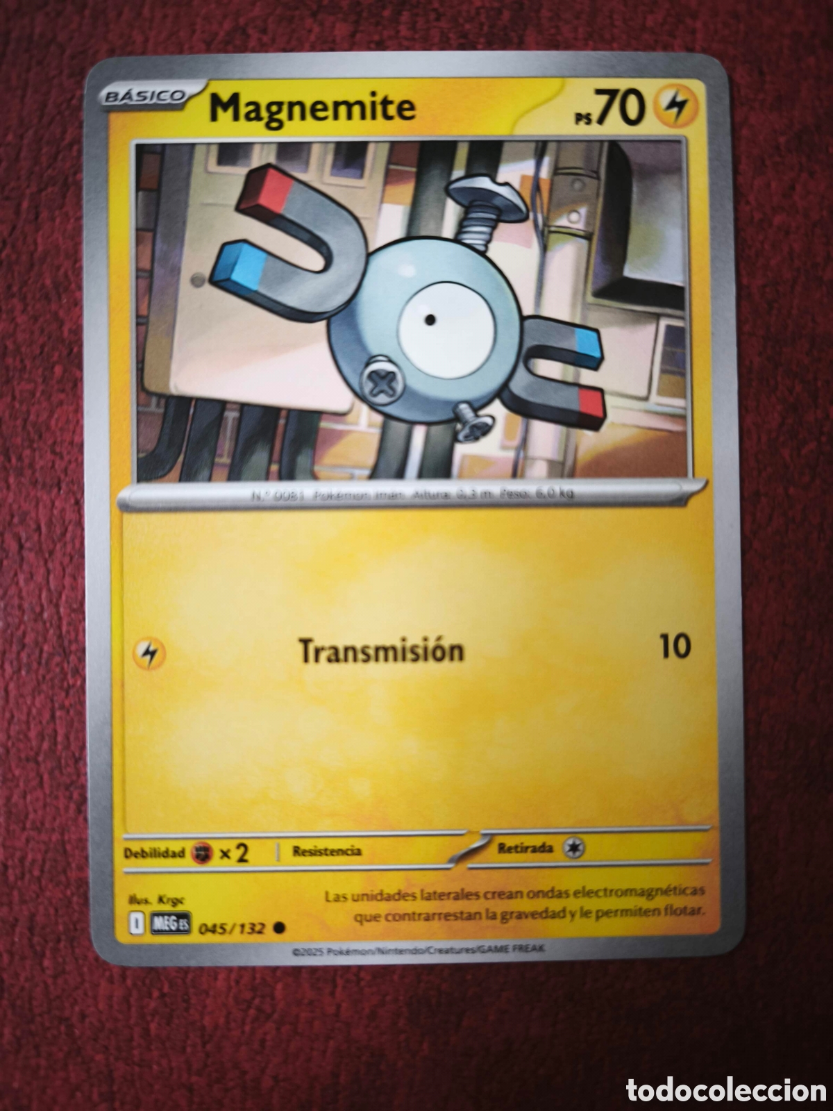 Coleccionismo cromos antiguos: Pokemon. 2025. Magnemite #45, en ingl&eacute;s