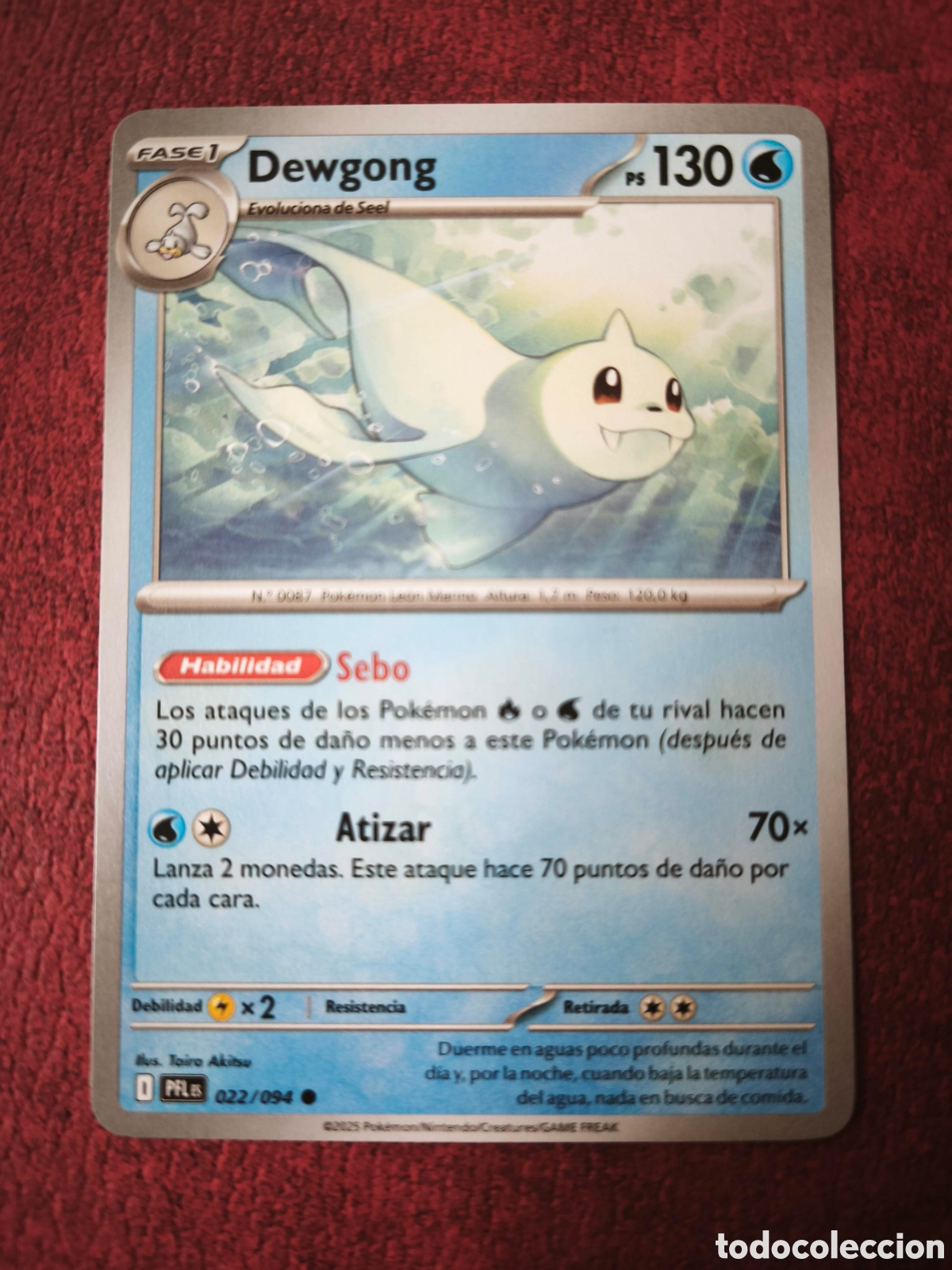 Coleccionismo cromos antiguos: Pokemon. 2025. Dewgong #22, ingl&eacute;s
